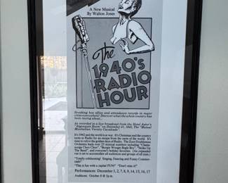 The s Radio Hour Broadway Theatre Window Card