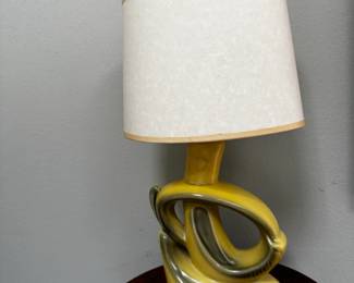 Jacques Darbaud Yellow Glazed Ceramic Table Lamp