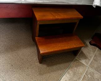 Chippendale Style Mahogany Bed Steps