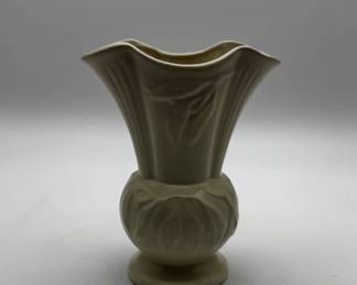 Vintage McCoy Pottery Vase with Leaf Motif