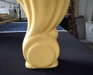 Yellow McCoy Cornucopia Vase