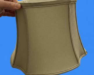 Tan Linen Bell Lamp Shade