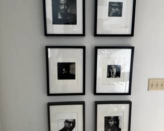 Collection of Six Black and White Portrait Photographs