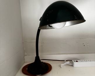 Vintage Cast Iron Gooseneck Desk Lamp third image