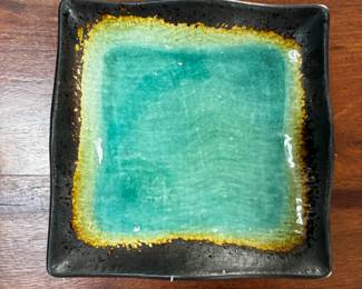 Baum Brothers Galaxy Jade Square Plate