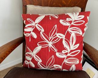 Majestic Home Goods Plantation Red Pillow