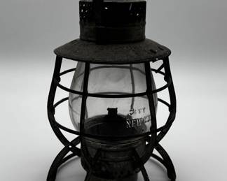 Vintage CITY NEW YORK Railroad Lantern