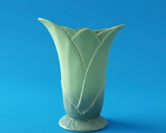Shawnee Pottery Green Tulip Vase 
