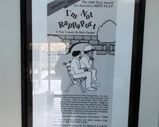 Framed Playbill for Im Not Rappaport