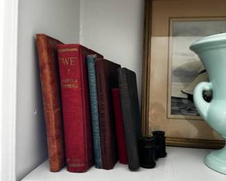 Collection of Vintage Books, including WE by Charles Lindbergh and Hiroshima by John Hersey