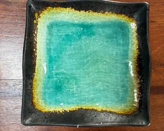 Baum Brothers Galaxy Jade Square Plate