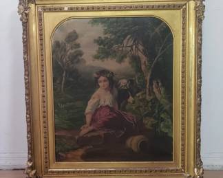 Antique frames oil canvas copy of French School, 19th century painting