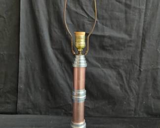 Art Deco machine-style lamp