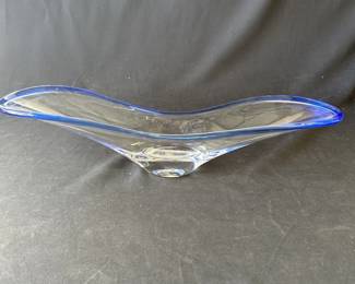 Rosenthal Blue Hue Art Glass Centerpiece Bowl