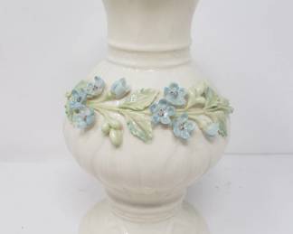 Belleek floral vase