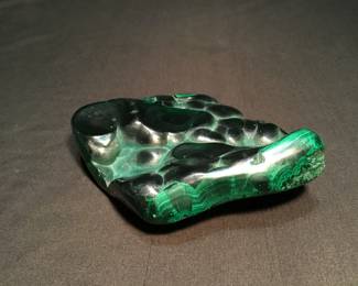 Large malachite mineral specimen