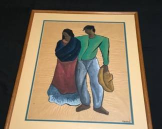 Miguel Condé watercolor & gouache painting