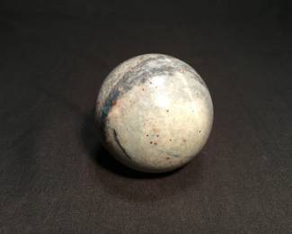 Afghanite blue quartz crystal polished sphere