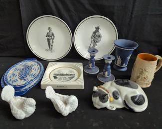 Group of porcelain, stoneware, and pottery