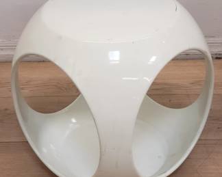 Modern fiberglass accent table/stool