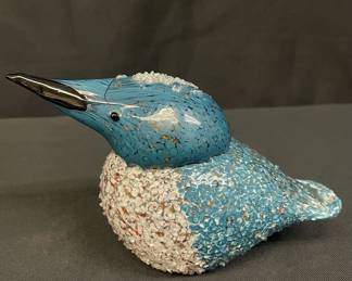 Bluebird art glass figurine