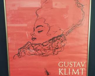 Vintage Albertina Museum Gustav Klimt exhibition