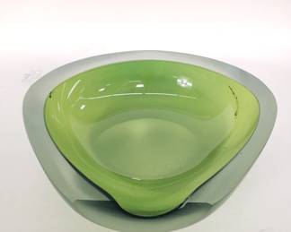 Mid-century Modern studio art glass ashtray