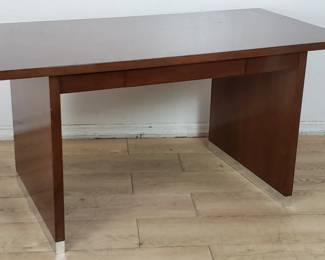 Mid-century walnut executive desk