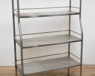 4-tier metal shelving unit