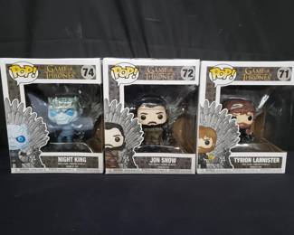  3 Funko POP! "Game of Thrones" figurines