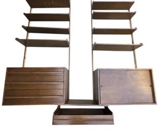 Vintage mid-century modern-style wall unit