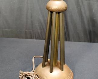 MCM copper and brass table lamp