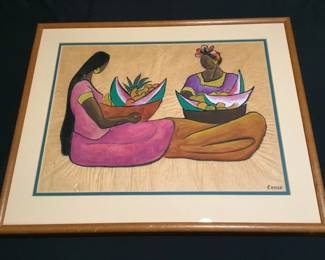 Miguel Condé watercolor & gouache painting