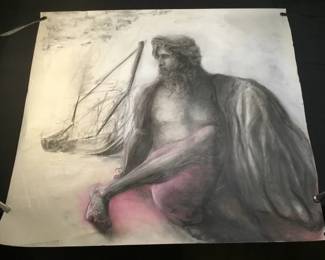 Charcoal drawing on paper