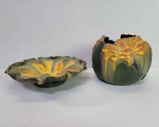 Ephraim pottery vase and bowl