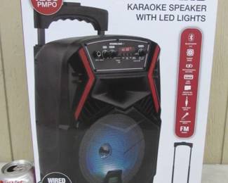 New Kickstand Karaoke Speaker w/LED Lights