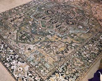 Contemporary flat rug 