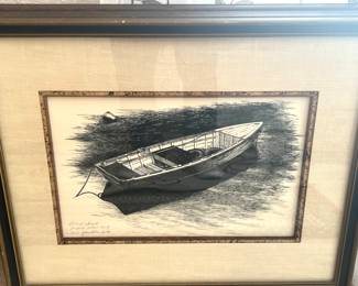 Frank Fota ,Chicago artist ,1979 proof set in ink.signed
Joe’s Yacht