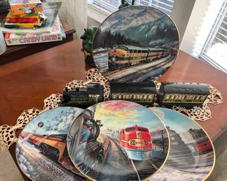 Train collectors will love these plates
