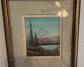 Nicely framed signed Frank Fota