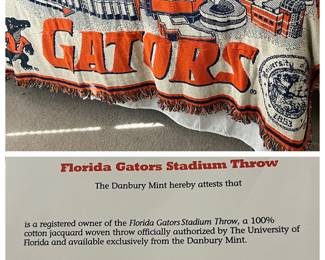 Florida Gator stadium blanket or sofa throw