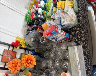 Vases and cleaning items