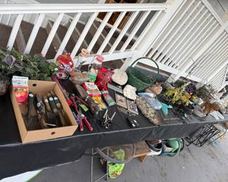 Garden tools and decor
