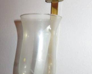 Pair Vintage Brass American Eagle Wall Sconce