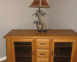 Contemporary Craftsman 3 Drawer Media Console Cabinet