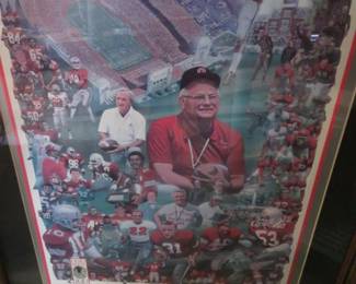 1989 "100 Years of Ohio State Football" Limited Edition Framed & Signed Print by Paul Miller