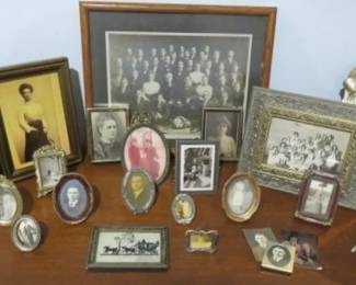 Framed Antique Portrait Photographs