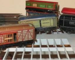1940's-50's Era Toy Train Cars and Locomotive