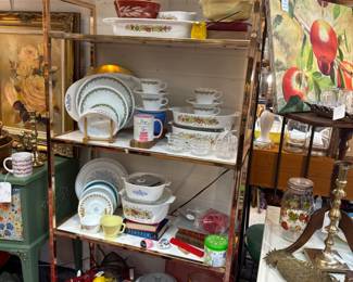 Kitchen Collectibles including Fire King, Corelle, Spice of Life, Corning, Pyrex and more