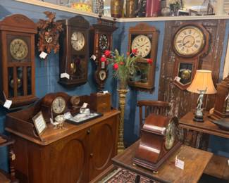 the clock shop always has beautiful timepieces that make a memorable gift or to finish your home